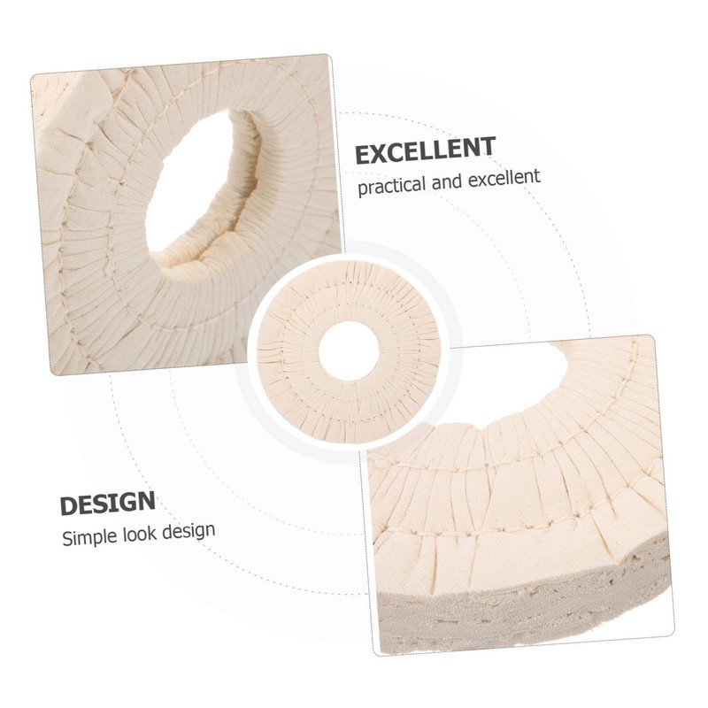 HEALLILY Buffing Wheel Cloth Replacement 5.91 Inch Non-Woven Wear-Resistant Polishing