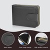 AfitLulu Men's Faux Leather Driving License Wallet with 4 Transparent