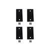 QCAA Stainless Steel Door Strike Filler Plate, 2-1/4" x 1-1/8",