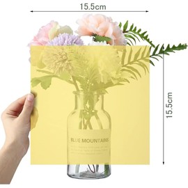 KALOLINNA Color Cellophane Sheets, 8 Colors, Set of 120, Children's Crafts, DIY, Transparent Paper, Cellophane, Wrapping, Crafts, Paper..