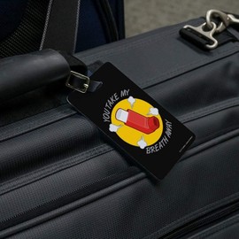 You Take My Breath Away Asthma Funny Luggage ID Tags Cards Set of 2