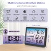 Uzoli EM3566D Weather Station Wireless Indoor Outdoor, 7.4in Home Weather