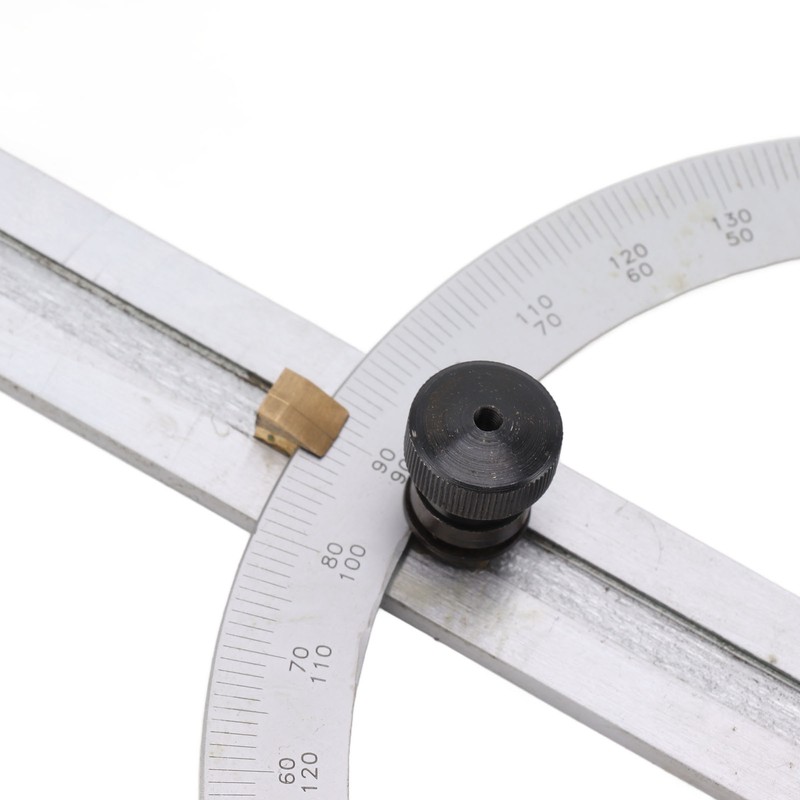 Woodworking Protractor Carbon Steel High Accuracy Easy Read Portable Adjustable
