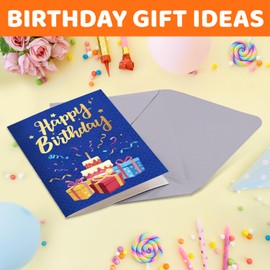 HAPPYPOP 44th Birthday Gifts for Women - Men Socks for 44 Year Old Her Sister Wife, Female Birthday Gift Ideas with Cards in Their 40s