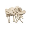 Craftplay Wooden spoons | 23.5cm length | Pack of 24