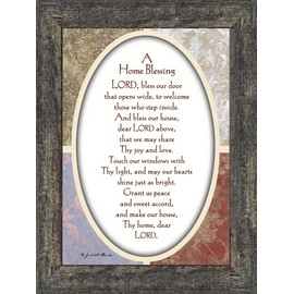 Vintage A Home Blessing Poem Asking the Lord for Blessing on Your Home, 7 x 9 77959