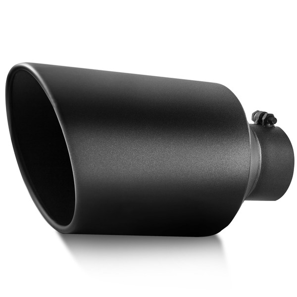 FUUNPOWER Exhaust Tip 4'' Inlet 8'' Outlet 15'' Overall Length,