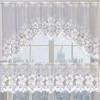 AIMALL 2PCS/Set White Lace Kitchen Home Window Cafe Curtain w