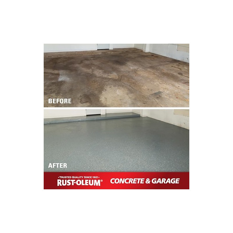 Rust-Oleum 320202 Concrete & Garage Clear Finish Topcoat, Gallon, Gloss