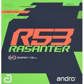 andro Ultra 110021092 Table Tennis Rubber Razantar R53 Soft Back UM Tension, Green