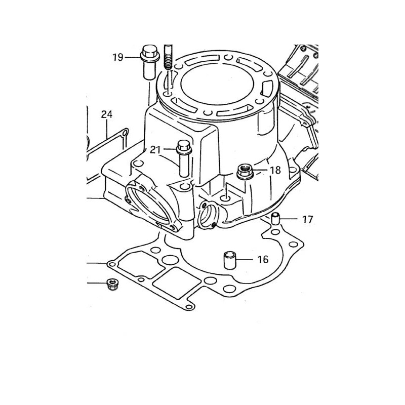 SUZUKI LT500R LT500 500 QUAD RACER QUADZILLA CYLINDER NUT STUD,