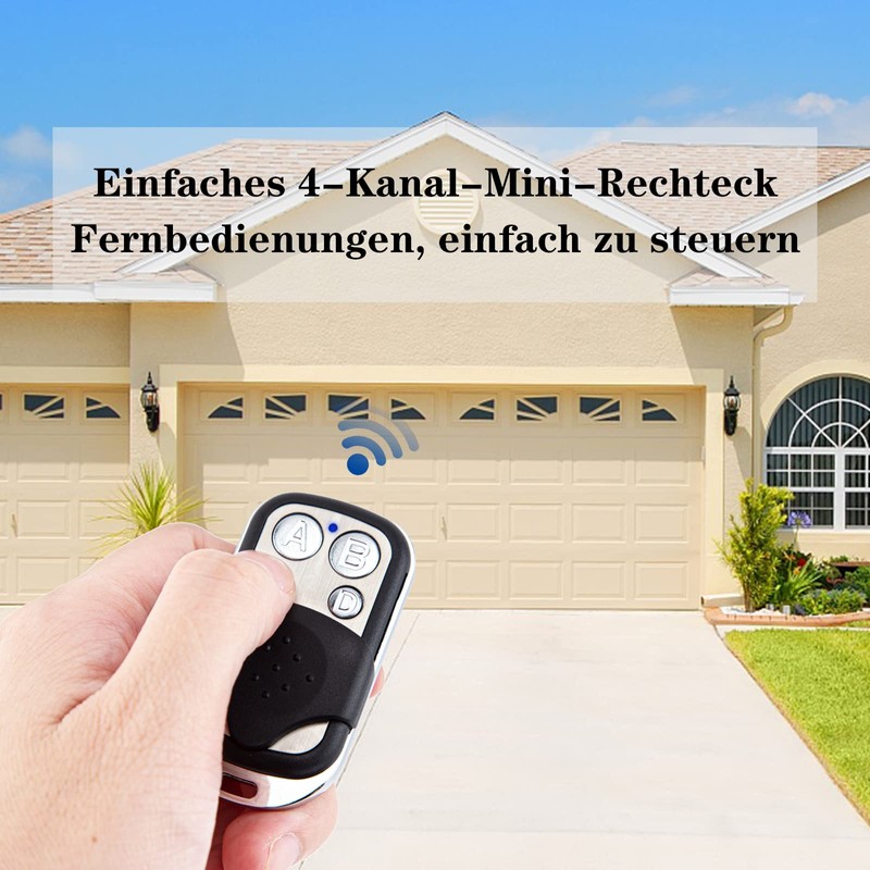 433MHz Fix Code Clone Garage Door Opener Remote Control Compatible