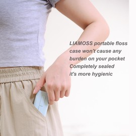 308 Count Dental Floss Picks with Floss Dispenser,Superlight Floss Picks Travel Case,Super Smoothly on Tight Teeth,Efficiently Cleans Between Teeth to Help Fight Frog Teeth(White)