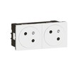LEGRAND - Double Socket Pre-Wired with Earth Mosaic Surface Link