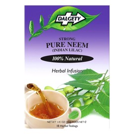 Dalgety Pure Neem Herbal Infusion 72g Cartons 100% Natural, Caffeine Free Tea; Delicious and Packed with Unique Health Benefits (18 Count (Pack of 3))