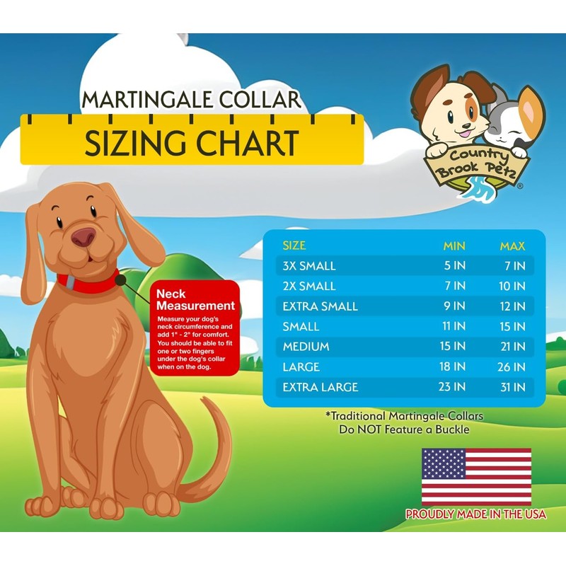 Country Brook Design | Martingale Heavyduty Nylon Dog Collar -