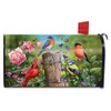 Briarwood Lane Fence Post Birds Spring Magnetic Mailbox Cover Cardinal