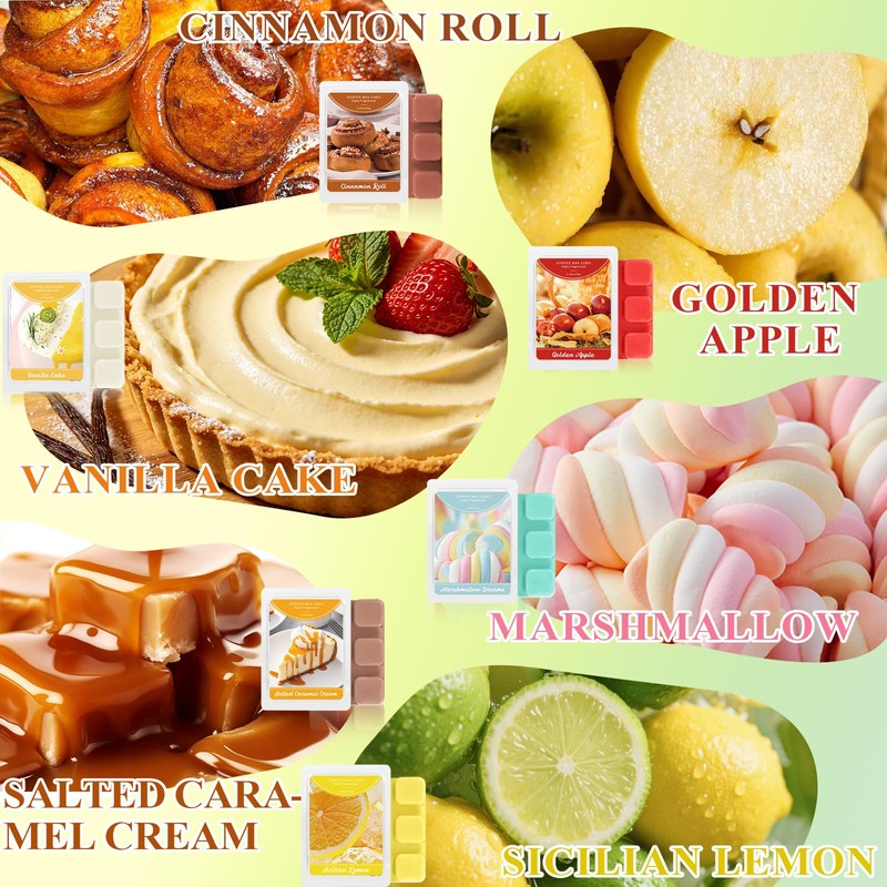 STRN Wax Melts, Soy Wax Cubes Summer Scent Wax Melt