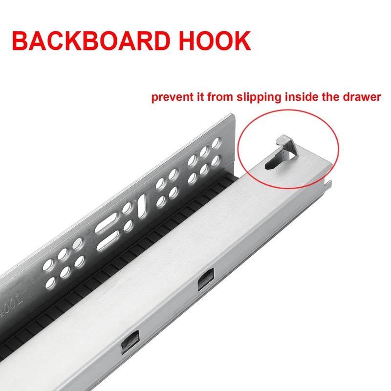 6 Pair of 18 Inch Undermount Soft Close Drawer Slides