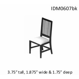 International Dollhouse Miniatures 1:12 SCALE DOLLHOUSE MINIATURES - MISSION TABLE & 4 CHAIRS