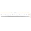 MUKCHAP 30 Pieces 30cm/12 Inch Plastic Ruler with Inches and