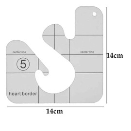 Free Movement Quilting Template ，Domestic Sewing Machine Quilting Template, Acrylic DIY Sewing Patchwork Ruler Special-Shaped Hollow Sewing Template Kit, New Quilting Ruler ©