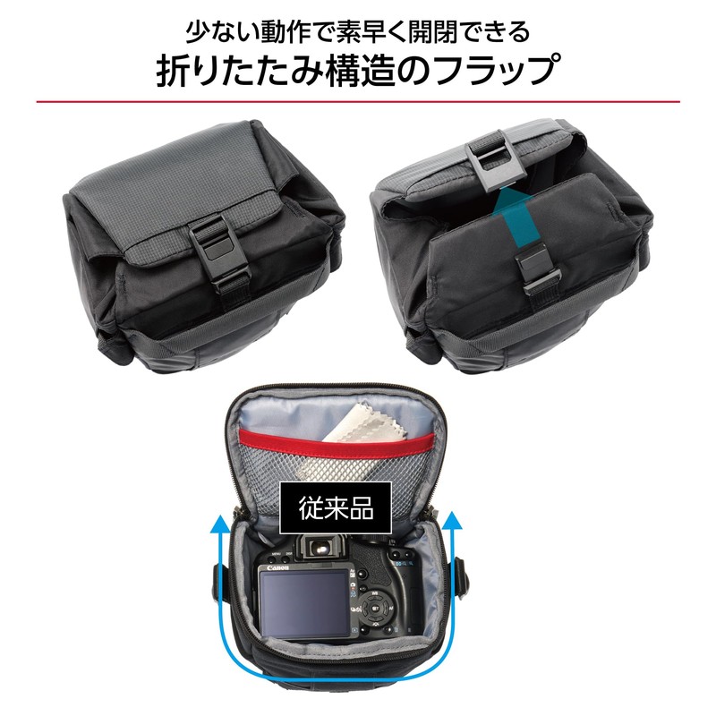Hakuba 4977187001488 Camera Bag Plus Shell Trek 04 Zoom Bag