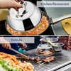 Herogo Cheese Melting Dome, 2 Pieces Stainless Steel Burger Cover