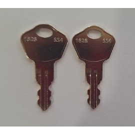 Generic 2 Replacement Keys Cut to Key Code 3R2 Sentry Safe Box All Models with These Code 3R2. (you have to have the number 3 before the letter R and the number 2 after the letter R)., Silver