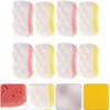 8 Piezas Esponja de Baño de Doble Cara Exfoliante para