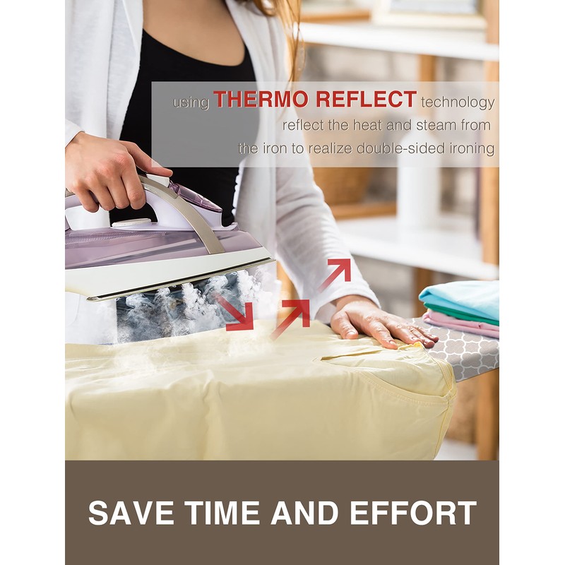SUNKLOOF Extra Thick Ironing Board Cover and Pad, Resist Scorching