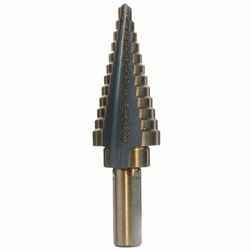 ArtisanShow 5PCS HSS Cobalt Step Drill Bit Set Multiple Hole