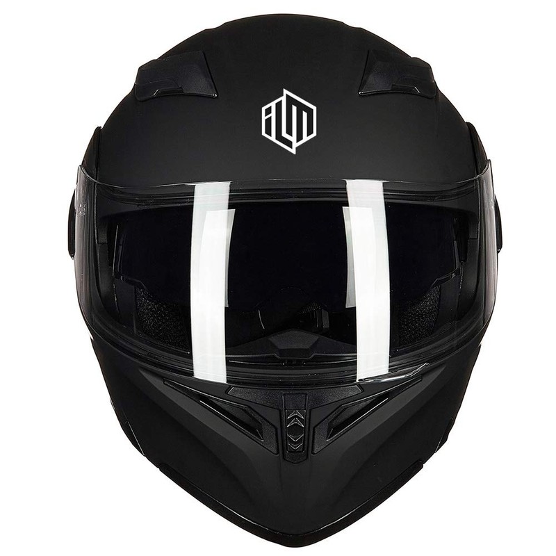 ILM Motorcycle Dual Visor Flip up Modular Full Face Helmet