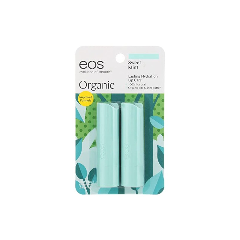 Eos Bálsamo labial en barra, menta dulce (paquete de 2)2