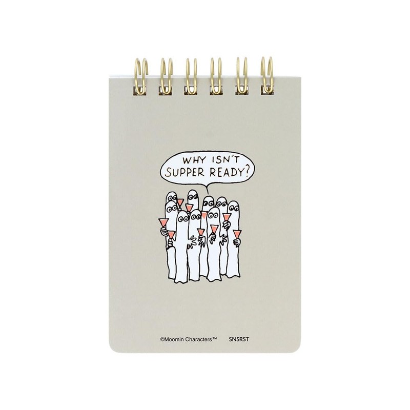 Sunstar Stationery Moomin Ring Memo, A7, 2025 Summer, Nordic Scene