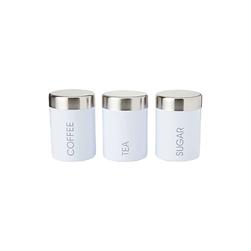 Premier Housewares Liberty Tea, Coffee and Sugar Canisters, Incremental Heights,