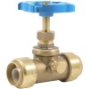 Sharkbite 34 Inch Brass Push Stop Valve With Drain Vent