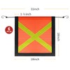 6 Pcs 18" x 18" Safety Flags for Truck with