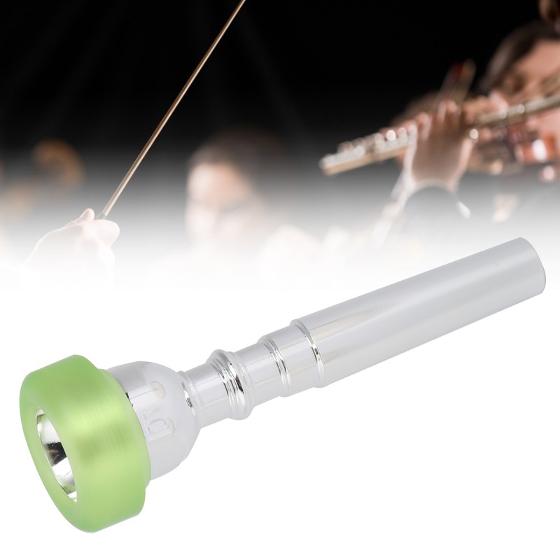 9.8mm 7C Trumpet Mouthpiece with Cover Silvering Durable Universal Musical