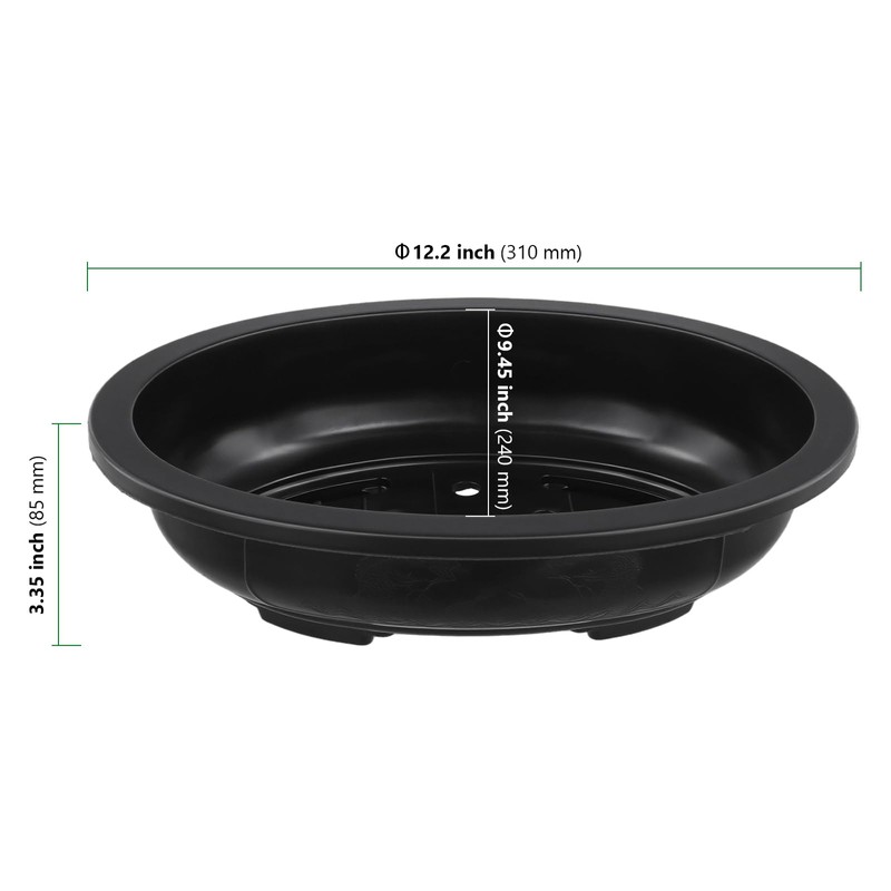 HAKZEON 12 Pcs 12 Inch Bonsai Training Pots, Matte Finish