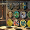 RYUKENLM Jesus Christian Challenge Coin-Empowerment Religious Token - Psalm 46:1