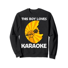Cool Karaoke Art For Boys Kids Singer Karaoke Machine Lover Sweatshirt