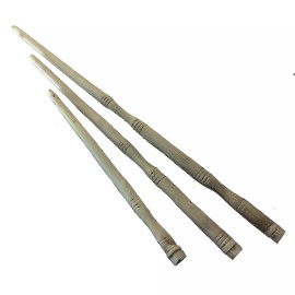 BawdyPartz 2 short Chopsticks American Style Hair Sticks Fx Ivory Bone Goth Made USA 26S-2