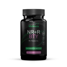 NR+R BTY – 180 cápsulas de Nicotinamida Ribósido y Resveratrol - Suplemento para mujeres y hombres - Enfoque en bienestar y longevidad funcional
