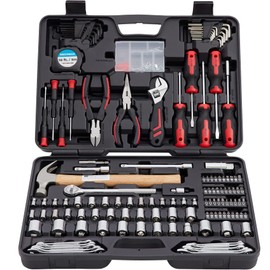 245 Piece MECHMAX Home Tool Set with Tool Box Storage Case, for Household, Car, Apartment, Office, Dorm, New House, Back to School, and as A Gift