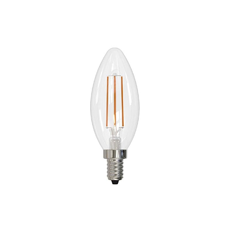 Bulbrite Item 776856, LED Filament Candelabra Light Bulb, 4.5 Watt,
