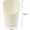 100 Pack Disposable Charcuterie Cups, 14 oz White French Fries