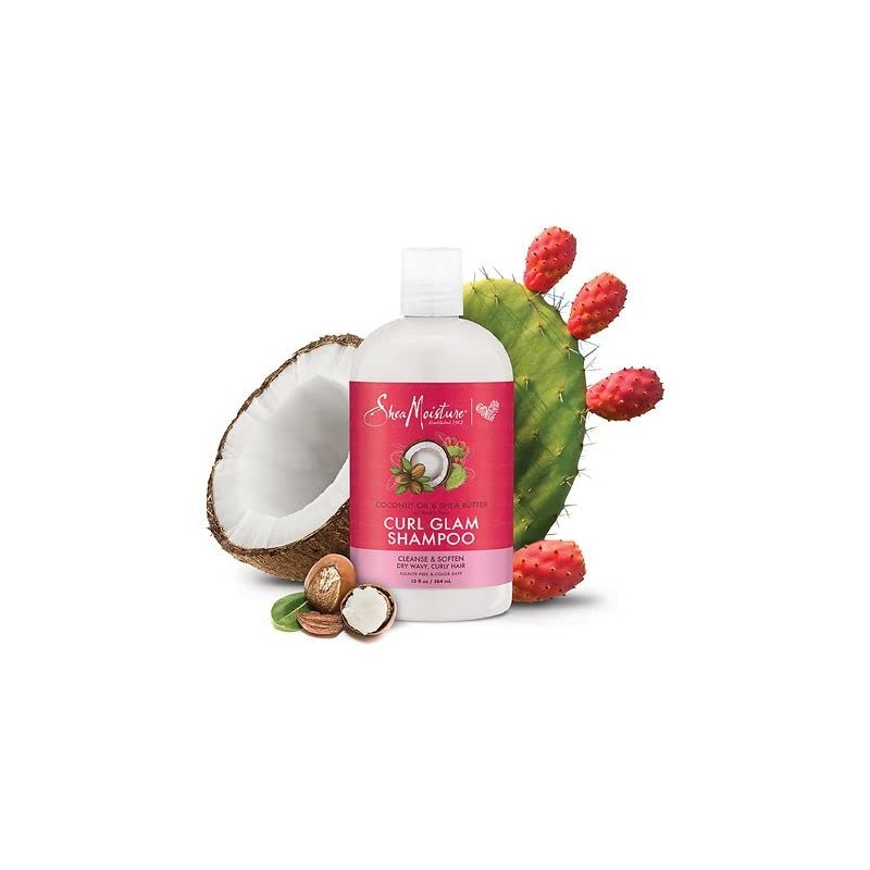 SheaMoisture Curl Glam Shampoo, Coconut Oil and Shea Butter, 13