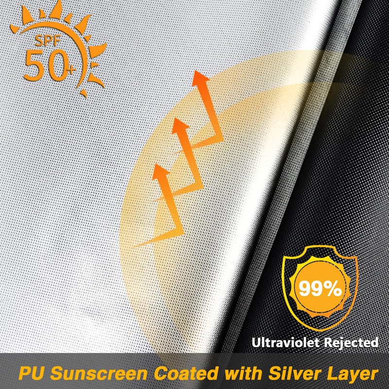 EVRBUL 2 PCS Single Patio Chair Covers Outdoor Single Sofa