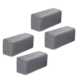 Avtytsda Set of 2 PU Leather Sofa Armrest Cover Anti-Slip Waterproof Furniture Armrest Protector Armchair Slipcovers for Recliner Sofa Chairs (4pcs Grey)